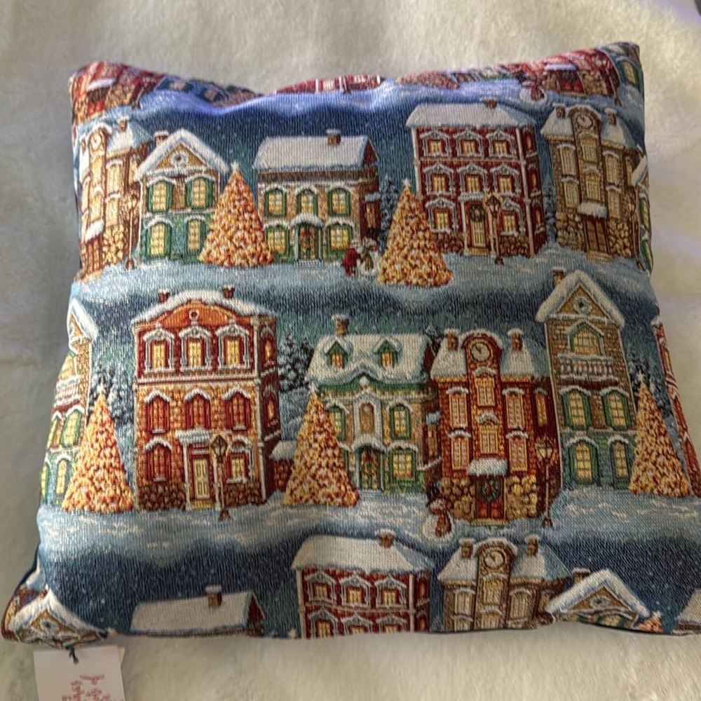 Caldeira Crosstitch Christmas stitched pillows